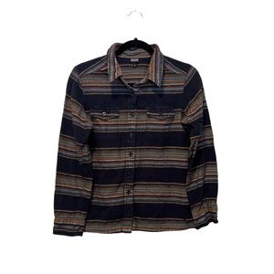 EUC Patagonia Women Button Down Flannel Shirt/Jacket Organic Cotton Size 6